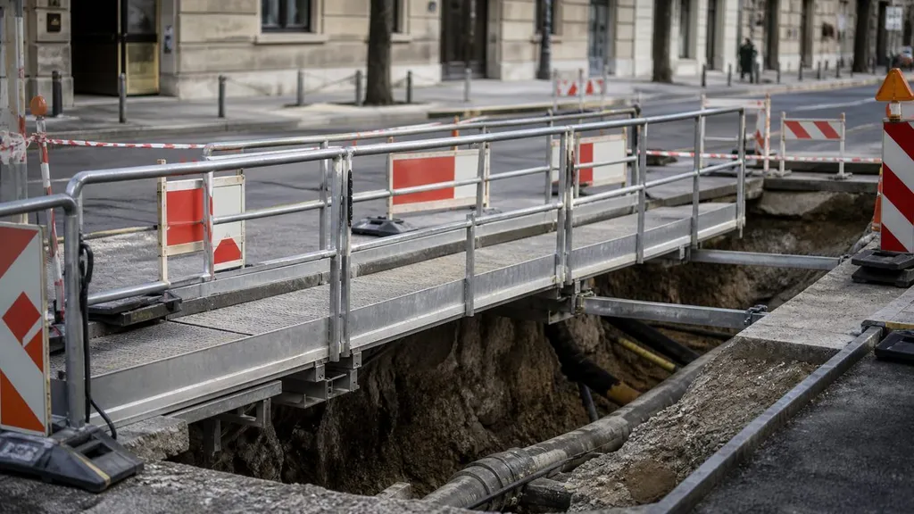 passerelle de chantier